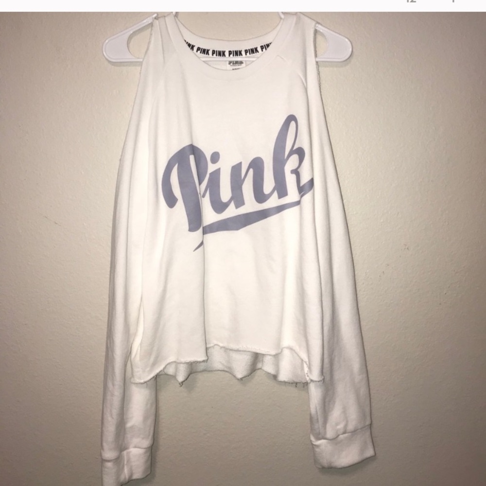 Pink top with cutout sleeves